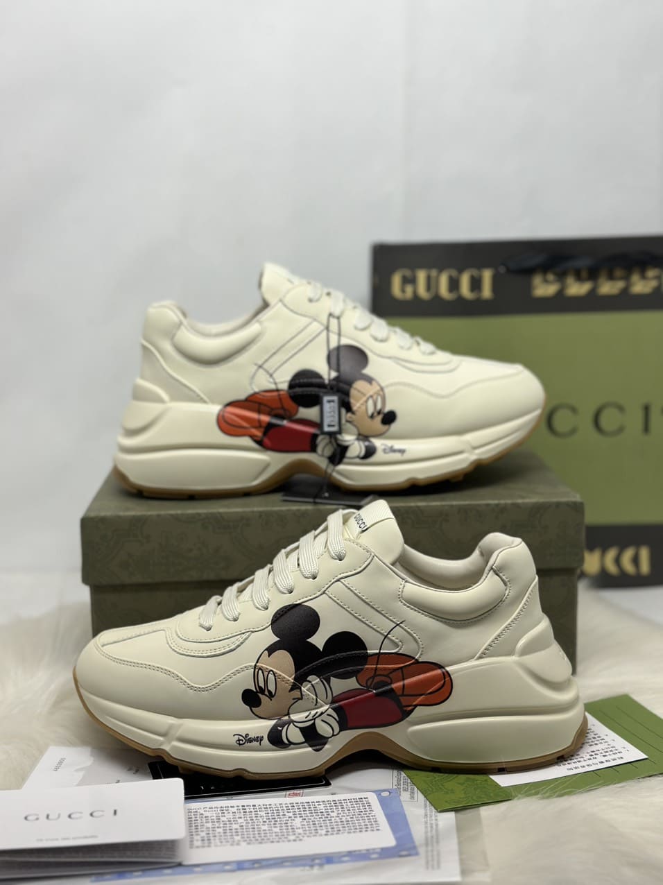 Giày Gucci Chunky Mickey Mouse Cao Cấp Cực Đẹp Giá Cực Sốc