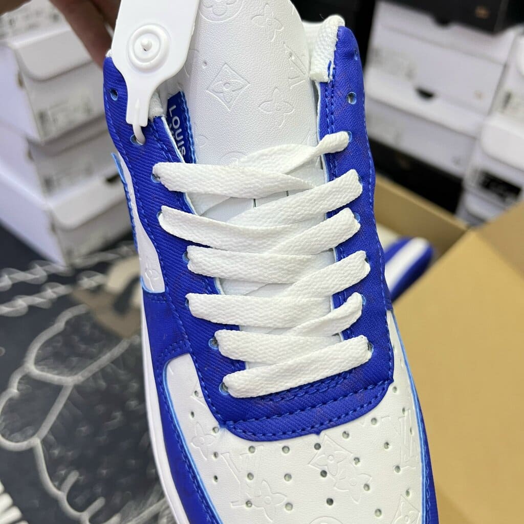 Giày LV X Nike Air Force 1 Low White Blue